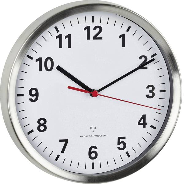 Orologi da parete - TFA 60.3529.02 Radiocontrollato Orologio da parete 22 cm x 4.5 cm Alluminio Movimento silenzioso (senza scatti), - Orologi da parete - TFA 60.3529.02 Radiocontrollato Orologio da parete 22 cm x 4.5 cm Alluminio Movimento silenzioso (senza scatti), -
