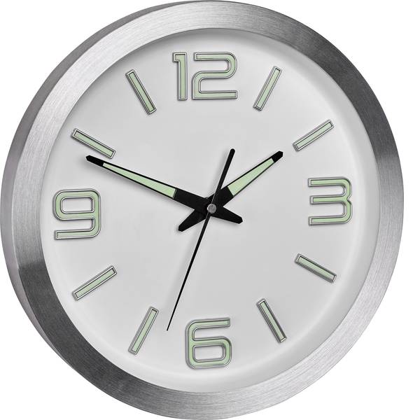 Orologi da parete - TFA 60.3526.02 Radiocontrollato Orologio da parete 300 mm x 47 mm Alluminio - Orologi da parete - TFA 60.3526.02 Radiocontrollato Orologio da parete 300 mm x 47 mm Alluminio -