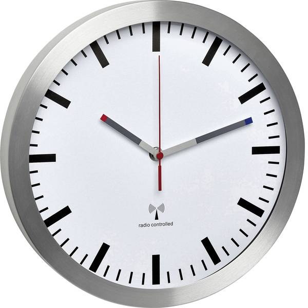 Orologi da parete - TFA 60.3528.02 Radiocontrollato Orologio da parete 300 mm x 45 mm Alluminio Movimento silenzioso (senza scatti) - Orologi da parete - TFA 60.3528.02 Radiocontrollato Orologio da parete 300 mm x 45 mm Alluminio Movimento silenzioso (senza scatti) -