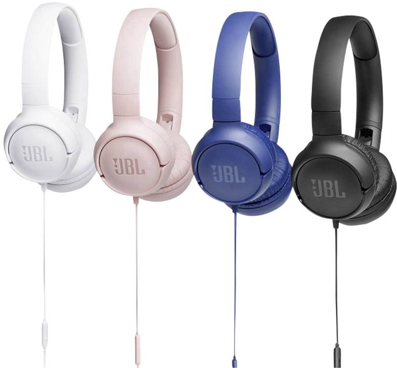 JBL Tune 500 On Ear cuffia auricolare via cavo Rosa pieghevole, headset con microfono-10