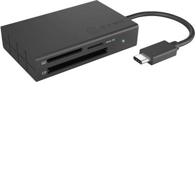 ICY BOX Cavo USB 3.0 C - USB 3.0 A Nero - Adattatore Per Trasferimento Dati E Ricarica, Dimensioni 15x10x8 Cm
