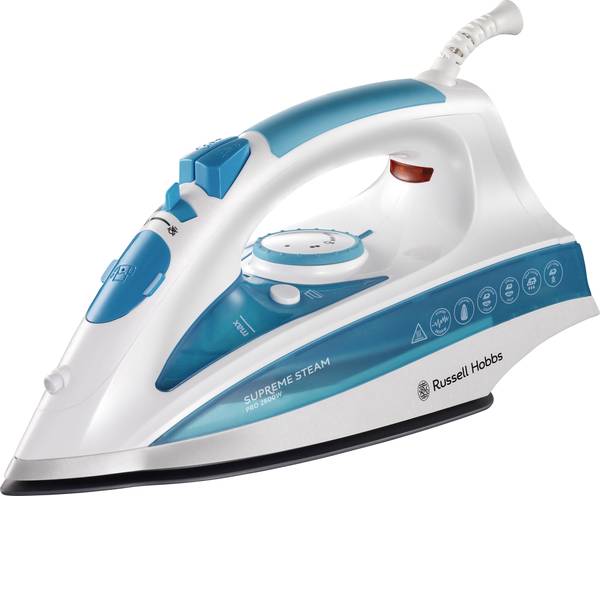 Ferri da stiro - Russell Hobbs Supreme Steam Pro Ferro da stiro a vapore Bianco-Blu 2600 W - Ferri da stiro - Russell Hobbs Supreme Steam Pro Ferro da stiro a vapore Bianco-Blu 2600 W -