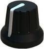 PSP 49009 49009 Manopola rotativa Con indicatore Nero, Bianco (Ø x A) 18.8 mm x 15.24 mm 1 pz.
