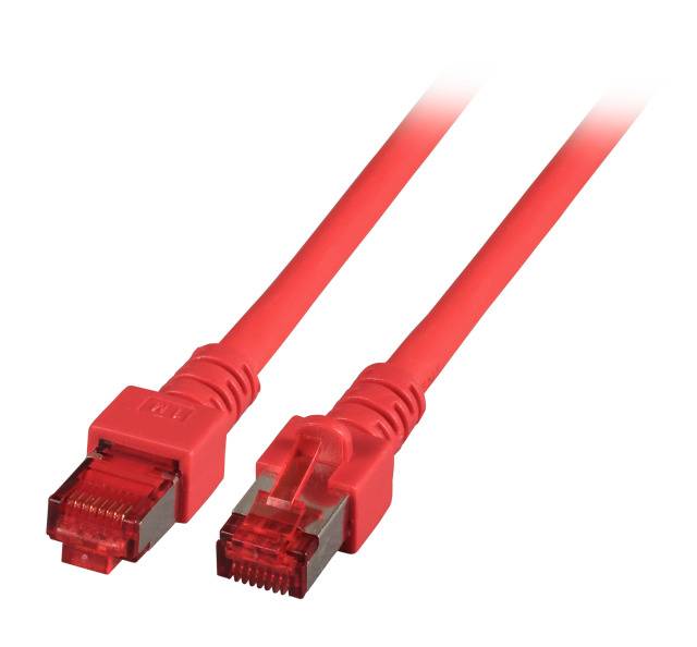 EFB-Elektronik ECOLAN - Patch-Kabel - RJ-45 (M) - RJ-45 (M) - 3,0m - Paare in Metallfolie (PiMf) - (Kategorie 6) - Rot (-1
