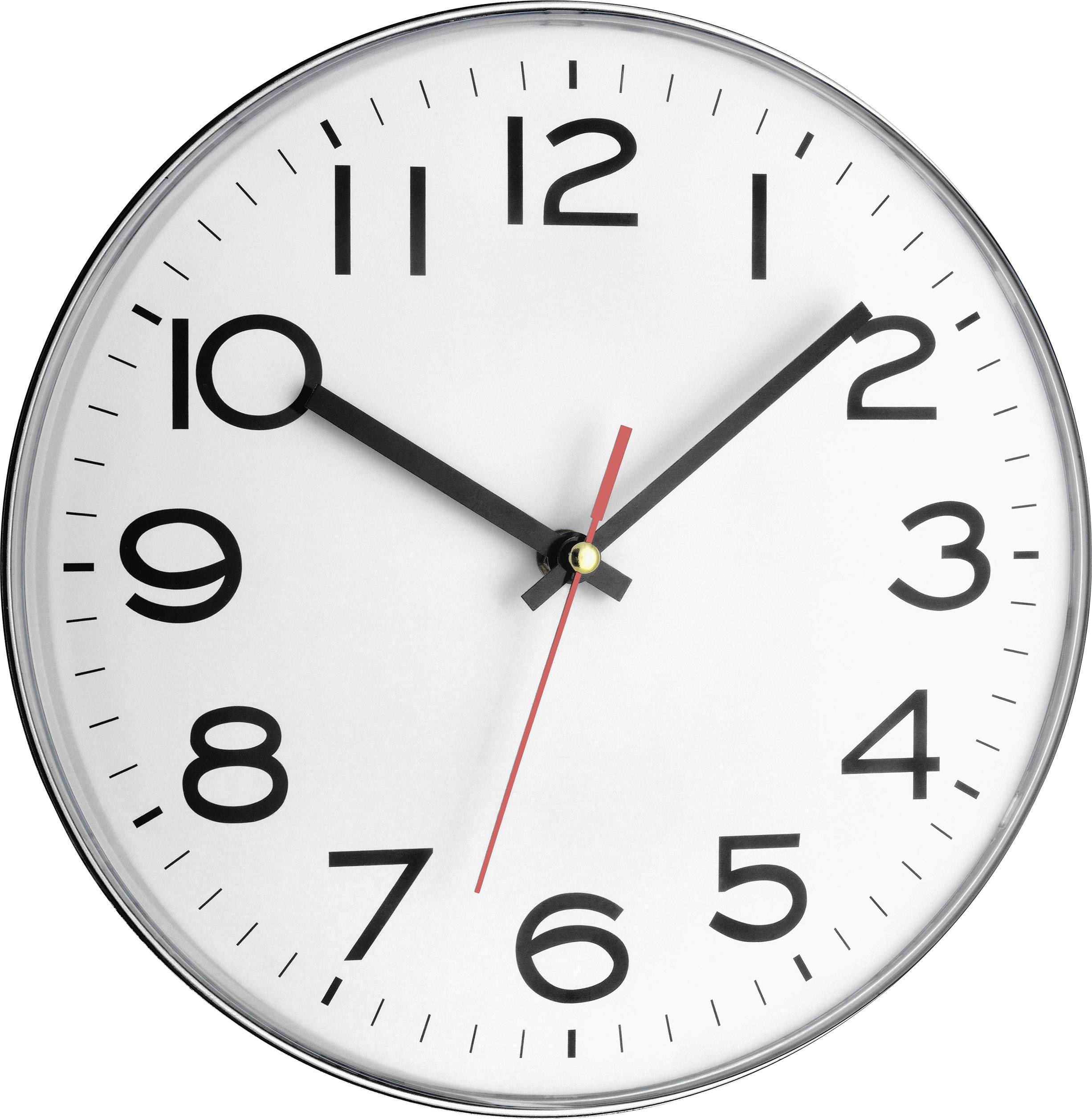 TFA Dostmann 60.3017 Quarzo Orologio da parete 280 mm x 28 cm x 280 mm x 280 mm x 40 mm Argento-0