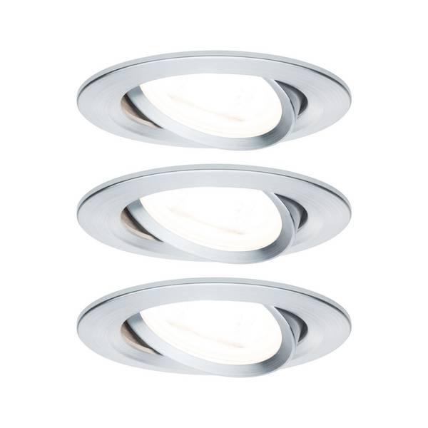 Paulmann 93433  Lampada da incasso Kit da 3    19.5 W Alluminio (tornito)