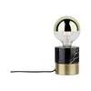 Paulmann Vala 79742 Lampada da tavolo LED (monocolore) E27 20 W Nero, Marmo, Ottone