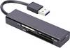 ednet 85240 Lettore schede di memoria esterno USB 3.2 (Gen 1x1) Nero
