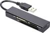 ednet 85241 Lettore schede di memoria esterno USB 2.0 Nero