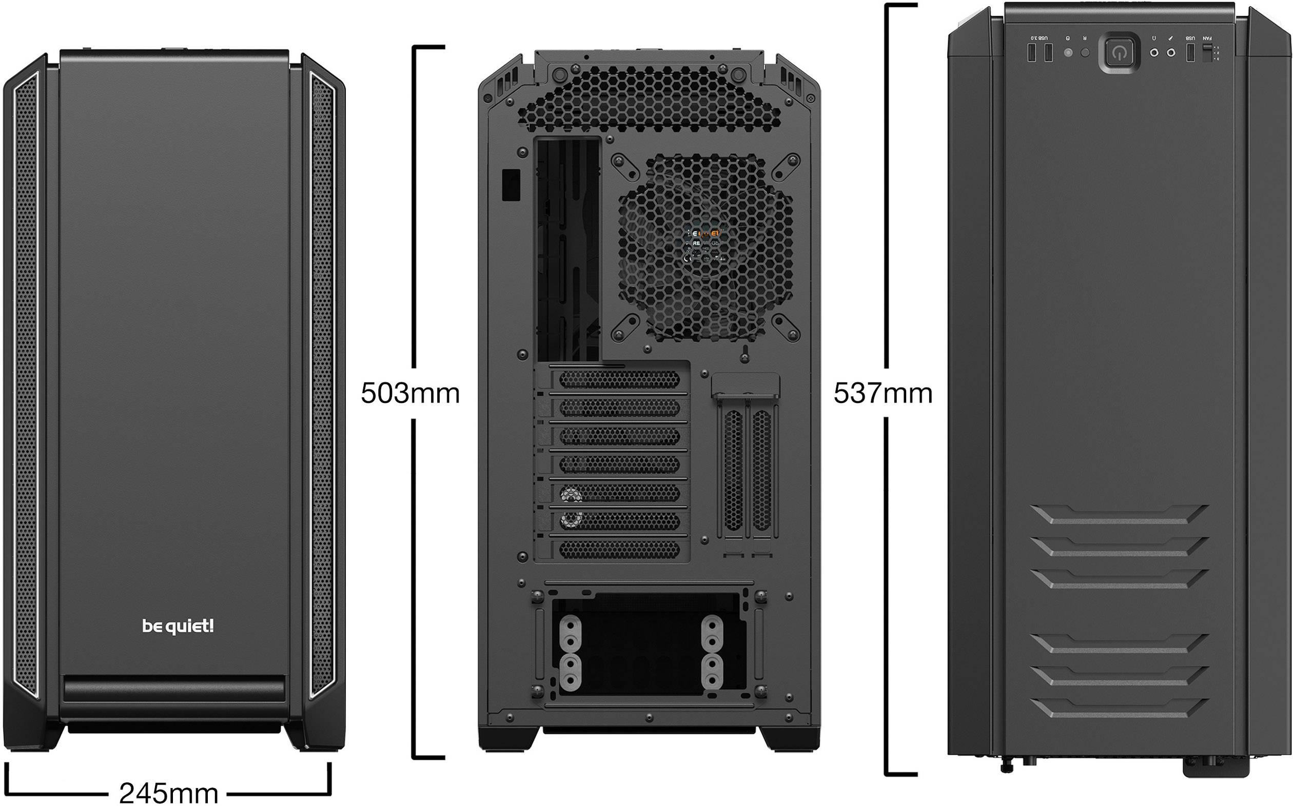 be quiet! Silent Base 601 Window Midi Tower Nero, Argento-2