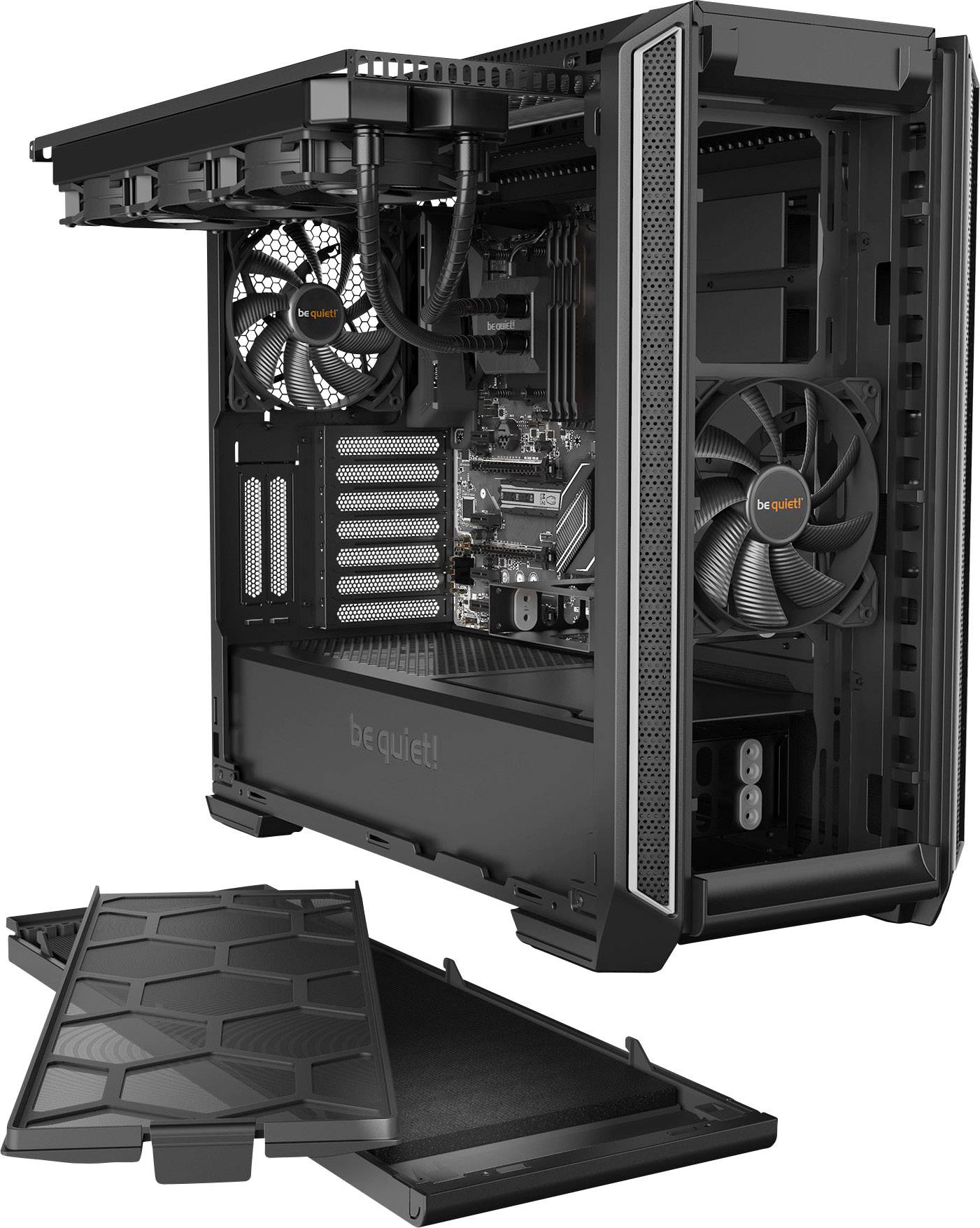 be quiet! Silent Base 601 Window Midi Tower Nero, Argento-5