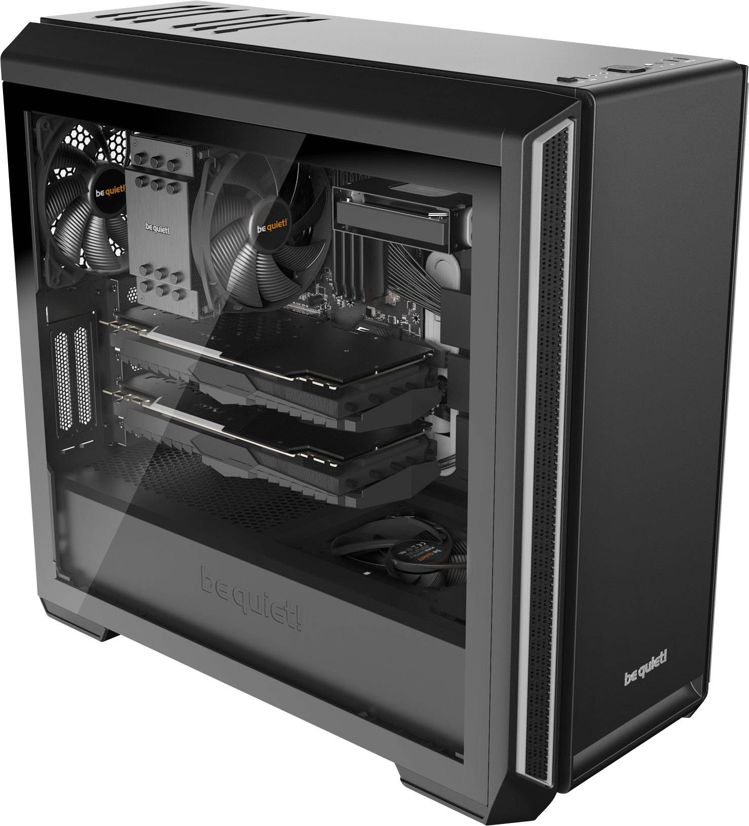be quiet! Silent Base 601 Window Midi Tower Nero, Argento-7