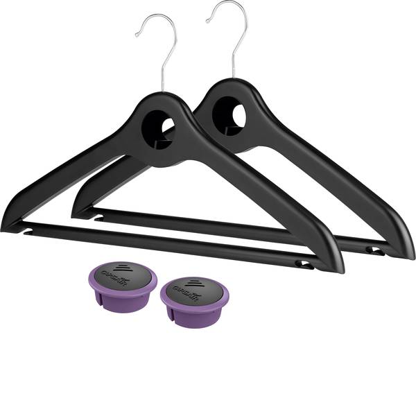 Assi da stiro e accessori per stirare - Gruccia CAPS Air 2 pz. Nero - Assi da stiro e accessori per stirare - Gruccia CAPS Air 2 pz. Nero -