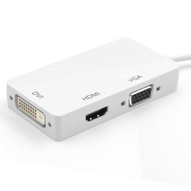 TECHly IADAP-DP-COMBOF2 DisplayPort / HDMI / DVI / VGA Adattatore [1x Spina DisplayPort - 1x Presa HDMI, Presa DVI 24+1 -2