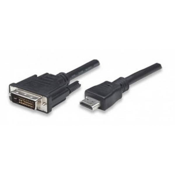 TECHly HDMI / DVI Cavo Spina HDMI-A 10.00 m Nero ICOC-HDMI-D-100 Cavo HDMI