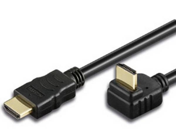 TECHly HDMI Cavo RJ45 5.00 m Nero ICOC-HDMI-LE-050 Uscita cavo filettata Cavo di rete, cavo patch