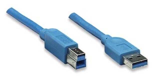 Cavo USB 3.2 Superspeed A maschio/B maschio 2 m blu-8