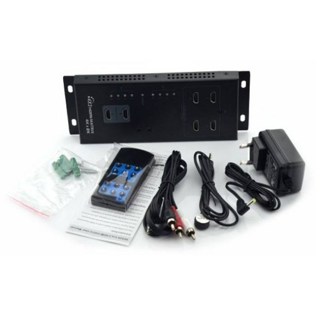 TECHly IDATA-HDMI-MX42 4x2 porte Switch Matrix HDMI Per montaggio a parete 3840 x 2160 Pixel-12