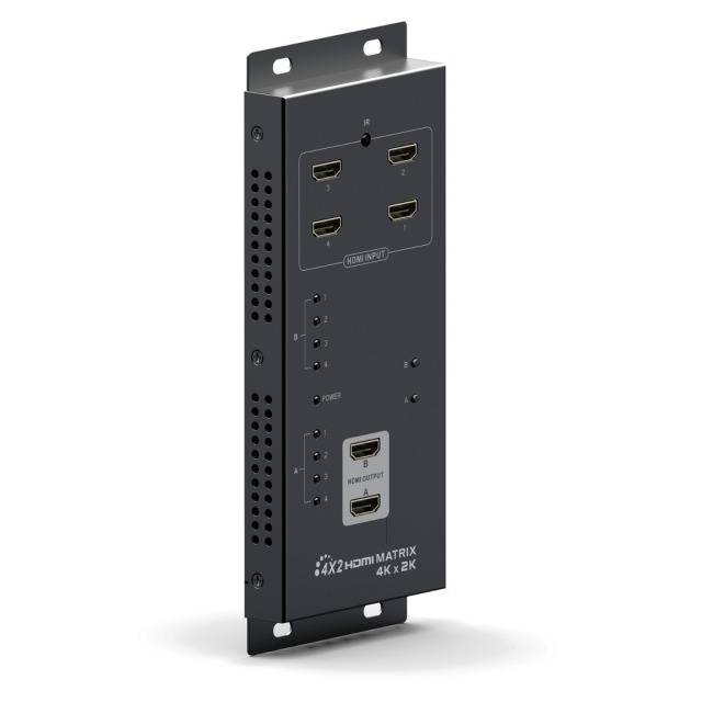 TECHly IDATA-HDMI-MX42 4x2 porte Switch Matrix HDMI Per montaggio a parete 3840 x 2160 Pixel-13