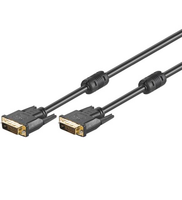 TECHly DVI Cavo RJ45 15.00 m Nero ICOC-DVI-8115F contatti connettore dorati Cavo DVI-2