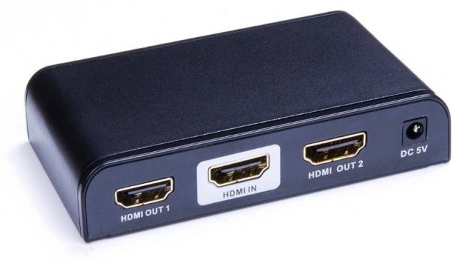 TECHly IDATA-HDMI-4K2 2 Porte Distributore, splitter HDMI 1920 x 1080 Pixel Nero