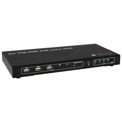 TECHly IDATA-KVM-HDMI4U 4 Porte Switch KVM HDMI USB 3840 x 2160 Pixel-0