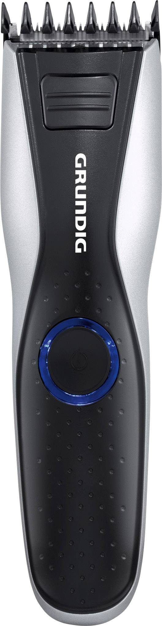 Grundig MC 6840 Regolabarba, Tagliacapelli lavabile Nero, Argento-0