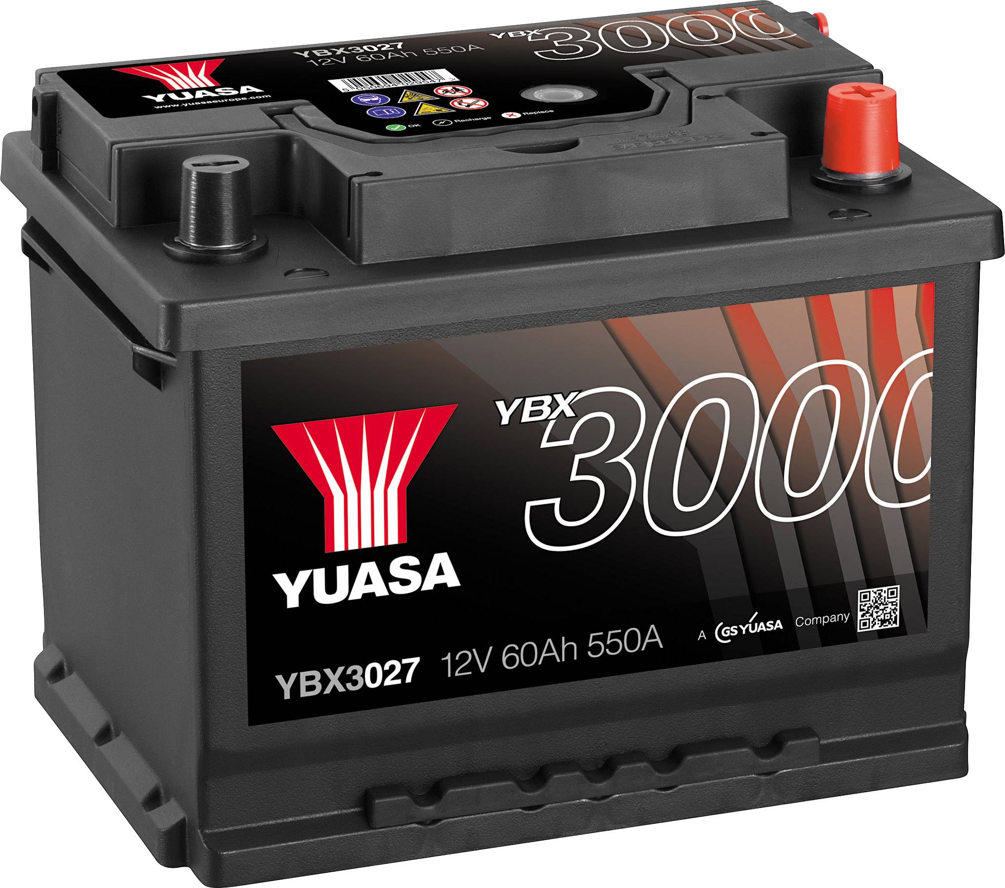 Batteria per auto Yuasa SMF YBX3027 60 Ah T1 Applicazione Celle 0