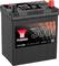 Batteria auto Yuasa, modello YBX3054, 12V, 36Ah, 330A. Custodia in plastica, involucro nero, poli rosso e nero superiori.