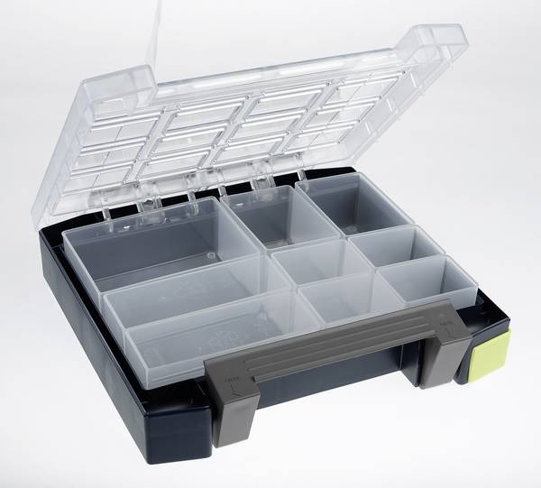 raaco boxxser Valigetta per minuteria (L x L x A) 225 x 241 x 55 mm Scomparti: 9 richiudibile Scatola Contenuto 1 pz.