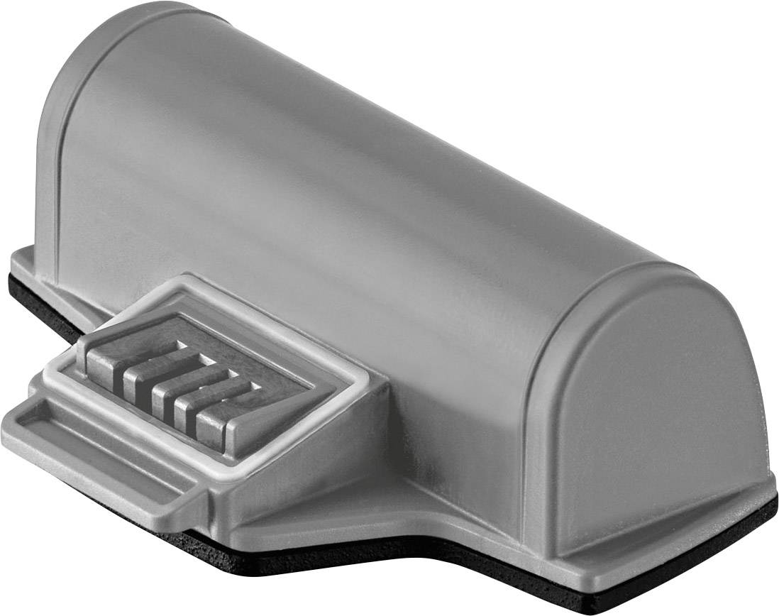 Sensore elettronico grigio su superficie piana, utilizzato per rilevare movimento o presenza in sistemi automatizzati.