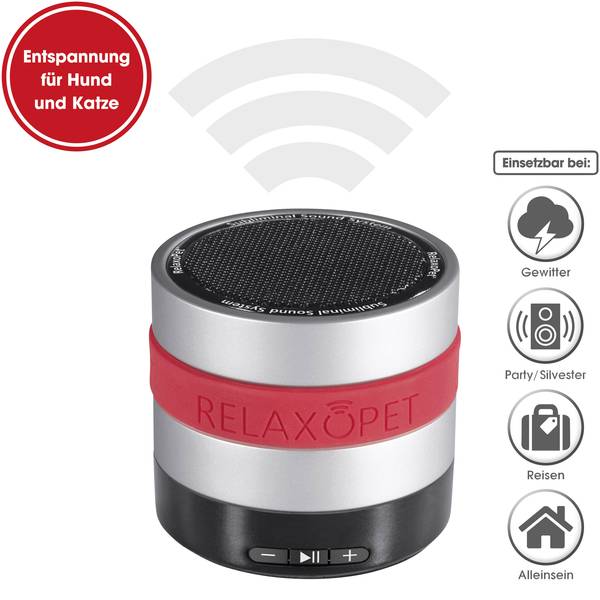 Prodotti per animali domestici - Dispositivo relaxPer cani e gatti Relaxopet;Argento/Nero/Rosso;1 pz. - Prodotti per animali domestici - Dispositivo relaxPer cani e gatti Relaxopet;Argento/Nero/Rosso;1 pz. -
