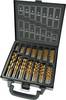 Brüder Mannesmann M54399 HSS Kit punte a spirale da metallo 99 parti 1 mm, 1.5 mm, 2 mm, 2.5 mm, 3 mm, 3.5 mm, 4 mm, 4.5 mm, 5 mm, 5.5 mm, 6 mm, 6.5 mm, 8 mm, 10 mm TiN Alberino cilindrico 1 KIT