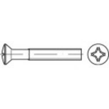 TOOLCRAFT  TO-5376498 Viti a testa svasata M4 8 mm A croce Phillips    Acciaio inox A2 1000 pz.