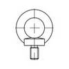 TOOLCRAFT TO-5381565 Golfari maschi M33 DIN 580 Acciaio galvanizzato zinco 1 pz.