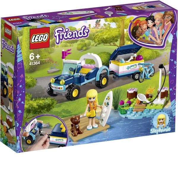 LEGOŽ Friends - LEGOŽ FRIENDS 41364 Decappottabile di Stephanie con rimorchio - LEGOŽ Friends - LEGOŽ FRIENDS 41364 Decappottabile di Stephanie con rimorchio -