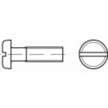 TOOLCRAFT  TO-5445603 Viti a testa piatta M4 40 mm Taglio DIN 85   Ottone  200 pz.