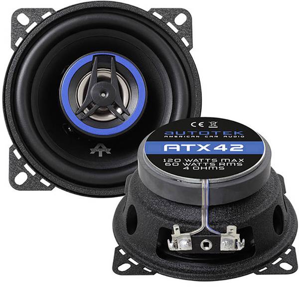 Altoparlanti da incasso per auto - Autotek ATX 42 Altoparlante coassiale da incasso a 2 vie 120 W Contenuto: 1 pz. - Altoparlanti da incasso per auto - Autotek ATX 42 Altoparlante coassiale da incasso a 2 vie 120 W Contenuto: 1 pz. -