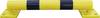 VISO TPX 800 NJ Protezione da parete Nero, Giallo (Ø x A) 80 mm x 120 mm