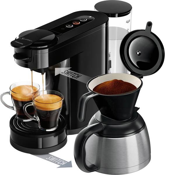 Macchine per caffè a capsule Senseo - Macchina per caffè con cialde SENSEO® New Switch HD6591/69 Nero funzione macchina caffè - Macchine per caffè a capsule Senseo - Macchina per caffè con cialde SENSEO® New Switch HD6591/69 Nero funzione macchina caffè -