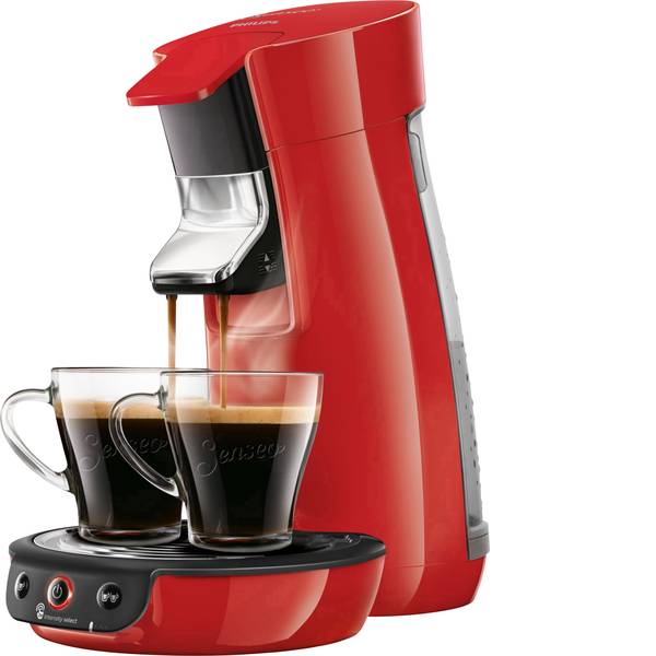 Macchine per caffè a capsule Senseo - Macchina per caffè con cialde SENSEO® Viva Café HD6563/80 Rosso regolabile in altezza - Macchine per caffè a capsule Senseo - Macchina per caffè con cialde SENSEO® Viva Café HD6563/80 Rosso regolabile in altezza -