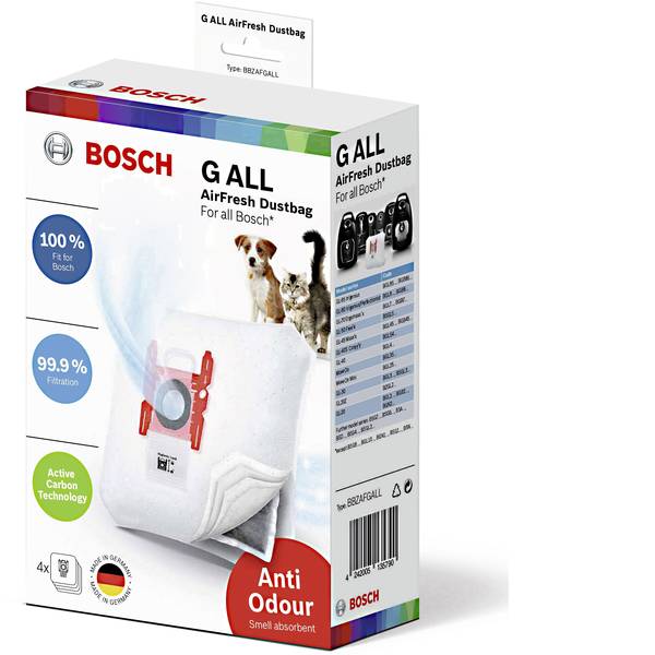 Accessori per aspirapolvere - Bosch Haushalt BBZAFGALL Sacchetto aspirapolvere - Accessori per aspirapolvere - Bosch Haushalt BBZAFGALL Sacchetto aspirapolvere -