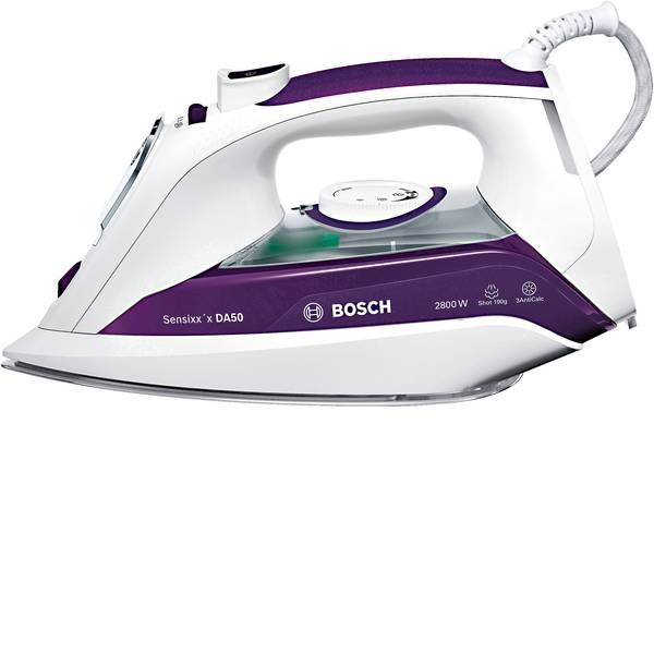 Ferri da stiro - Bosch Haushalt TDA5028020 Ferro da stiro a vapore Bianco, Violetto 2900 W - Ferri da stiro - Bosch Haushalt TDA5028020 Ferro da stiro a vapore Bianco, Violetto 2900 W -