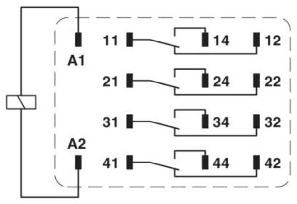 Phoenix Contact REL-IR4/L-120AC/4X21AU Relè industriale Pezzo 10 pz.