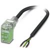 Connettore per elettrovalvola con cavo 1401465 Nero SAC-3P-10,0-PUR/C-1L-R-ES 1401465 Phoenix Contact Contenuto: 1 pz.