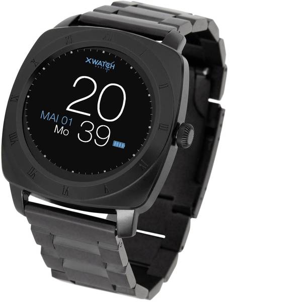 Dispositivi indossabili - X-WATCH NARA XW Pro Black Chrome - DARK STEEL Smartwatch Nero - Dispositivi indossabili - X-WATCH NARA XW Pro Black Chrome - DARK STEEL Smartwatch Nero -
