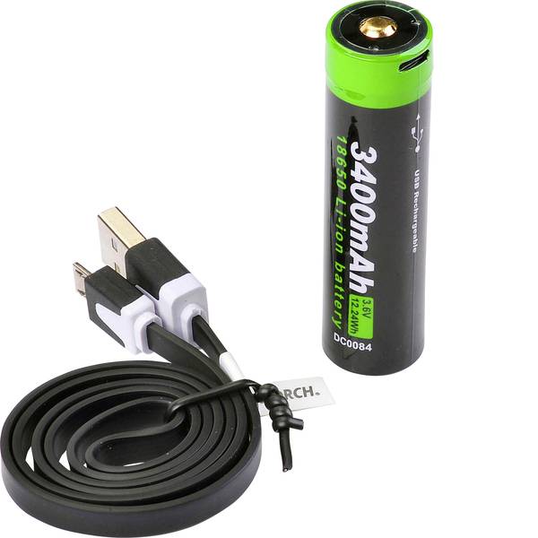 Accessori per torce portatili - Batteria ricaricabile di ricambio Nextorch 18650USB3400 - Accessori per torce portatili - Batteria ricaricabile di ricambio Nextorch 18650USB3400 -