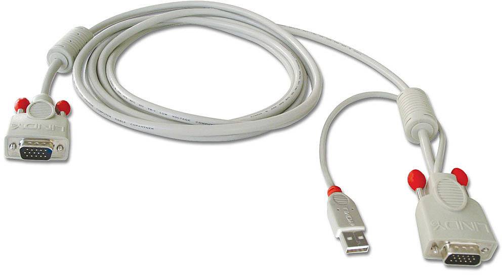 LINDY KVM Adattatore 1.00 m Bianco