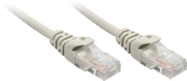 LINDY 48369 RJ45 Cavo di rete, cavo patch CAT 5e U/UTP 20.00 m Grigio 1 pz.