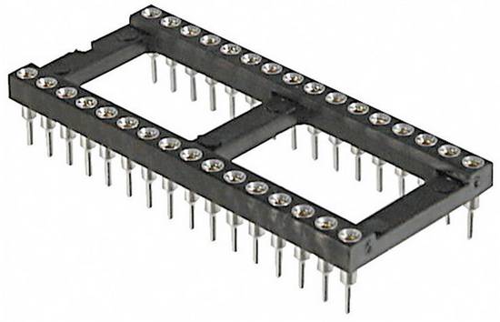 TRU COMPONENTS 1586563 AR 28-HZL-TT Zoccolo IC Passo: 15.24 mm Numero Poli (num): 28 Contatti di precisione 1 pz.
